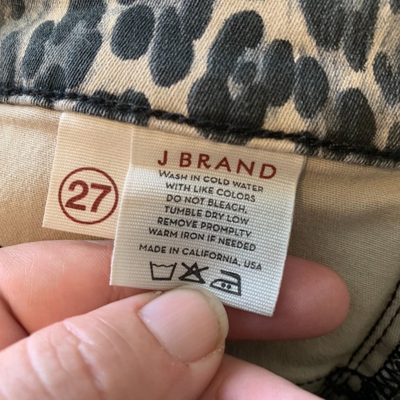 Snow Leopard Denim Leggings  { J Brand } - Picture 10 of 12